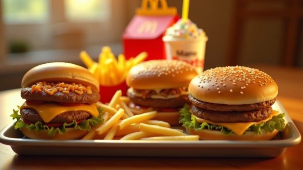 Sélection des plats iconiques de McDonald's en livraison